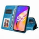 thumbnail image 3 of Funda tipo cartera FOXDOCK para OnePlus Nord N200 , diseño girasol en relieve, cuero PU, cierre magnético, soporte y tarjetero, 3 of 5