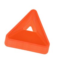Ioensy - 10 Uds. Conos De Entrenamiento Triangulares De Fútbol Jardín Flexible Agilidad Entrenamiento De Fútbol Naranja