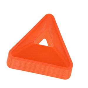 Ioensy - 10 Uds. Conos De Entrenamiento Triangulares De Fútbol Jardín Flexible Agilidad Entrenamiento De Fútbol Naranja