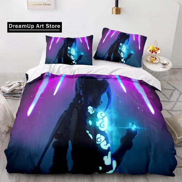New League of Legends Jinx Bedding Set Bed Set Adult Kid Bedroom Duvet cover Sets
