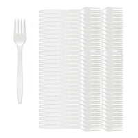 Genérico - Set 100 Tenedores Desechables Tenedores Tenedor Desechable Plastico