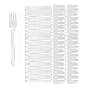 Genérico - Set 100 Tenedores Desechables Tenedores Tenedor Desechable Plastico