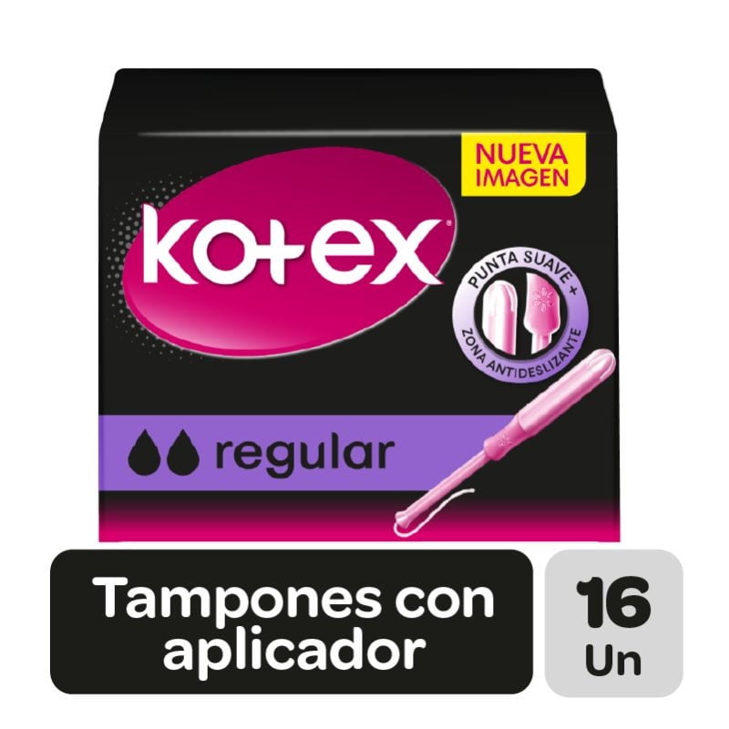 Tampones Regular Kotex Con Aplicador 16 Un