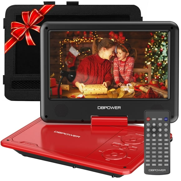 Reproductor de DVD portátil DBPOWER de 11,5 pulgadas con pantalla giratoria de 9 pulgadas