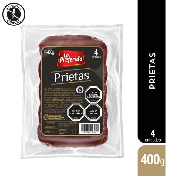 Prietas Display 4 Un, 400 g
