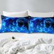 thumbnail image 5 of Christm-as Trees D-u-t Co-ve-r Queen Size Sa-nta Claus- and Snowman Comfort-er Cover with 2 Pillow-case for Te-ens Adults Kids S-tarry Sky Be-dding Set Snow Sc-ene Brea-thable 3 Pieces D-ecorative, 5 of 5