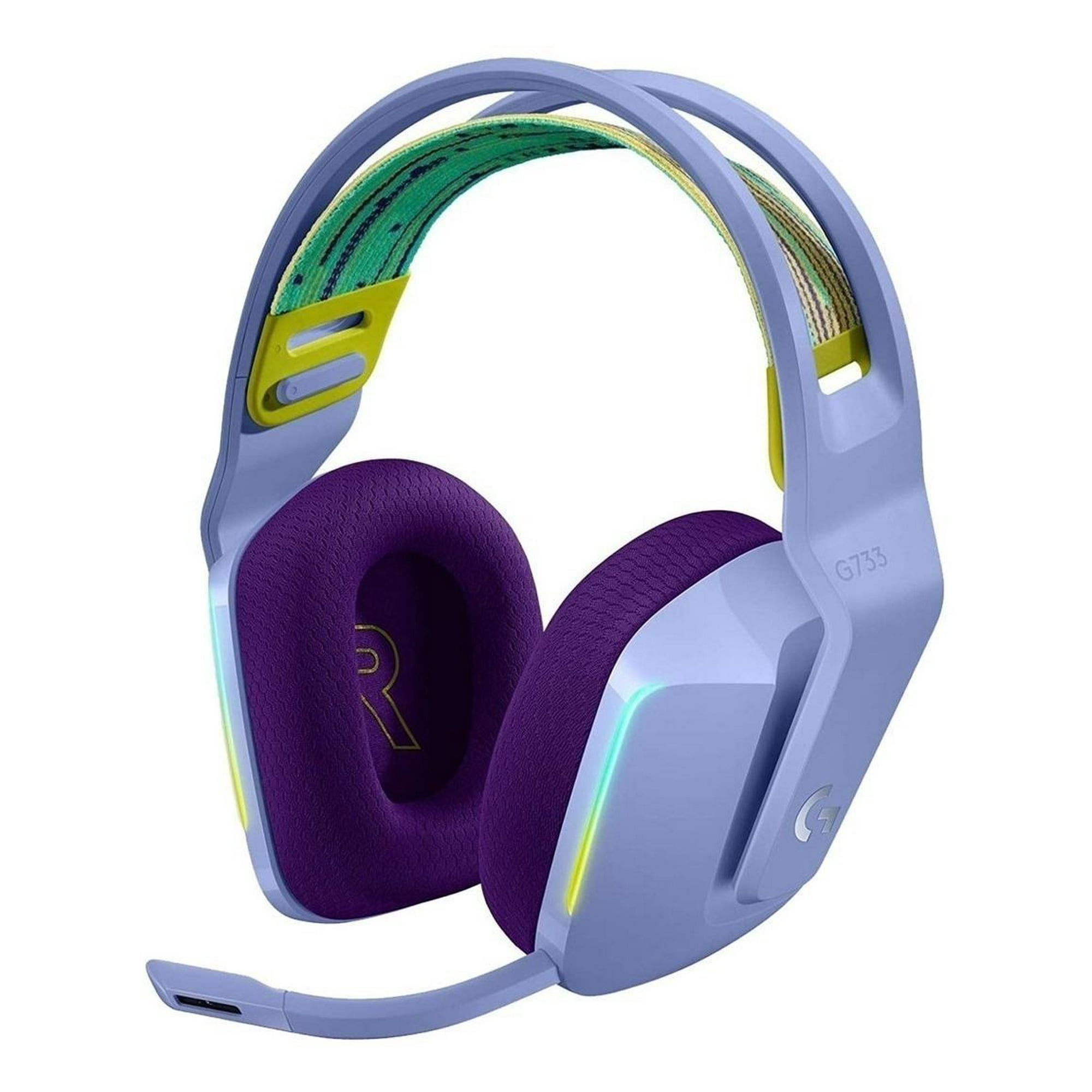 Logitech - G733 Lightspeed Wireless Rgb Gaming Headset Lila