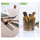 thumbnail image 5 of Soportes Únicos para Brochas de Maquillaje con 4 Ranuras para Tocador para Encimeras de Baño Marrón, 5 of 7