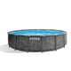 thumbnail image 1 of Piscina Estructural Redonda INTEX Prism Frame Greywood Premium, 457 x 122 cm, 16.805L, con Bomba, Escalera, Cobertor y Tapiz, 1 of 6