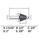 thumbnail image 3 of Broca fresadora Bosch 85298MC, biselada, 3,2 cm, con punta de carburo, 3 of 6