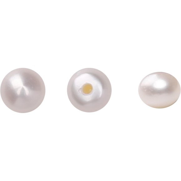 Perlas de Agua Dulce Beadia Semiperforadas 4,55 mm AAAA, 12 piezas