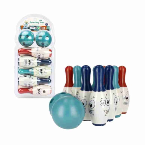Set De Bowling 12 Piezas Colores En Display - Kptoys