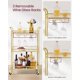 thumbnail image 5 of Carrito de Bar VASAGLE ULRC100A01 Dorado 38x60x92 cm, 3 Niveles, 5 of 6