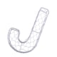 thumbnail image 1 of alfabeto hierro alambre guirnalda marco suculento olla plantador de metal planta titular j, 1 of 5