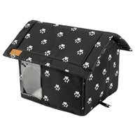 Magideal - Refugio Para Gatos Callejeros, Cama Oxford, Suministros Para Mascotas, Casa Cálida Para Perros Pequeños, Gatitos Salvajes, Resistente A La Intemperie M