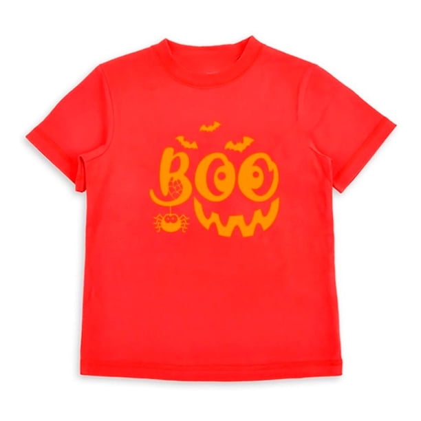 Polera Halloween Boo Terror Niño Niña