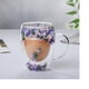 thumbnail image 1 of TAZAS DOBLE PARED CON FLORES ETERNAS COLOR MORADAS  350ML 12cm * 8 cm, 1 of 4