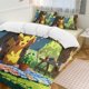 thumbnail image 3 of Comforter Set Queen Size Pokemon Pikachu Camping Set with 2 Pillowcases for All SeasonsBedding Set 3pcs for Kids Boys Girls Bedroom Decor Bed Sheets, 3 of 5