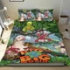 thumbnail image 1 of Es un Mundo Grande y Ancho Conjunto de sábanas temático, trío de piezas, cómodo y amigable con la piel, diseño único, regalo de decoración para el hogar para familiares, amigos y fans,135cm *200cm, 1 of 6
