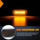 thumbnail image 3 of Luz indicadora de parrilla Nilight, 3 unidades, 4 LED, ámbar, para Ford F-150, 3 of 8