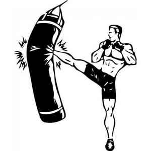 Rienda Libre Graphics - Decomural Kickboxer Fighting Boxing Sports Ws-32970