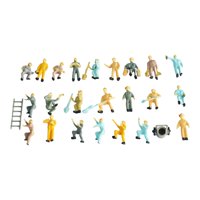 Magideal - 25X 1/87 Figuras De Trabajadores Ferroviarios Modelo En Miniatura, Escenas En Miniatura, Vía Ho, Paisaje, Diseño Arquitectónico, Figuras Pintadas A Ma