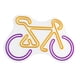 thumbnail image 2 of Señal de neón para bicicleta, señal de luz de neón, lámpara artística de pared, telón de fondo USB decorativo, señales LED, luz nocturna para ventana,, 2 of 5