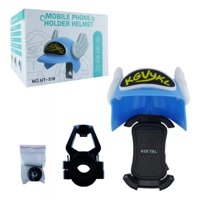 Genérico - Soporte De Celular Con Casco Para Moto Azul