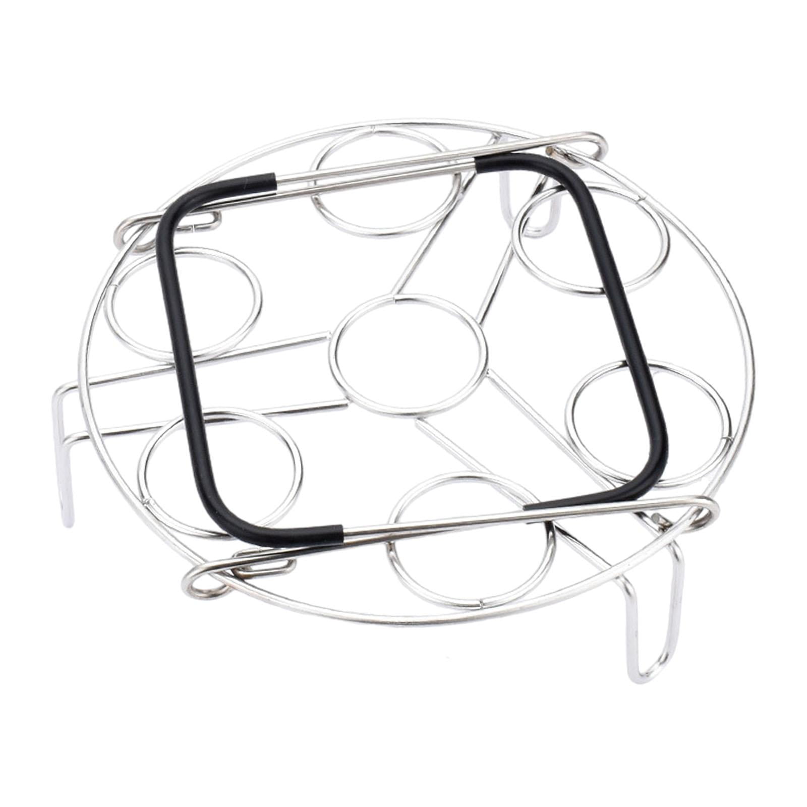 Bothyi - Rejilla Para Vaporera De Huevos, Herramienta De Cocina, Soporte Simple Para Huevos, Utensilio De Cocina, Mango De Silicona Multiusos