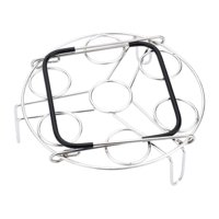 Bothyi - Rejilla Para Vaporera De Huevos, Herramienta De Cocina, Soporte Simple Para Huevos, Utensilio De Cocina, Mango De Silicona Multiusos