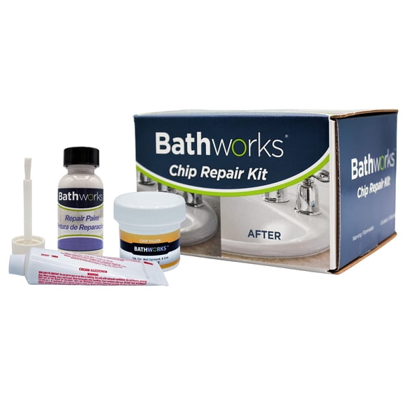 Kit de reparación de astillas Bathworks para tina y azulejo 120 mL (BLANCO)