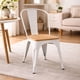 thumbnail image 2 of Pack x 4 silla tolix Blanca con asiento de madera, 2 of 5