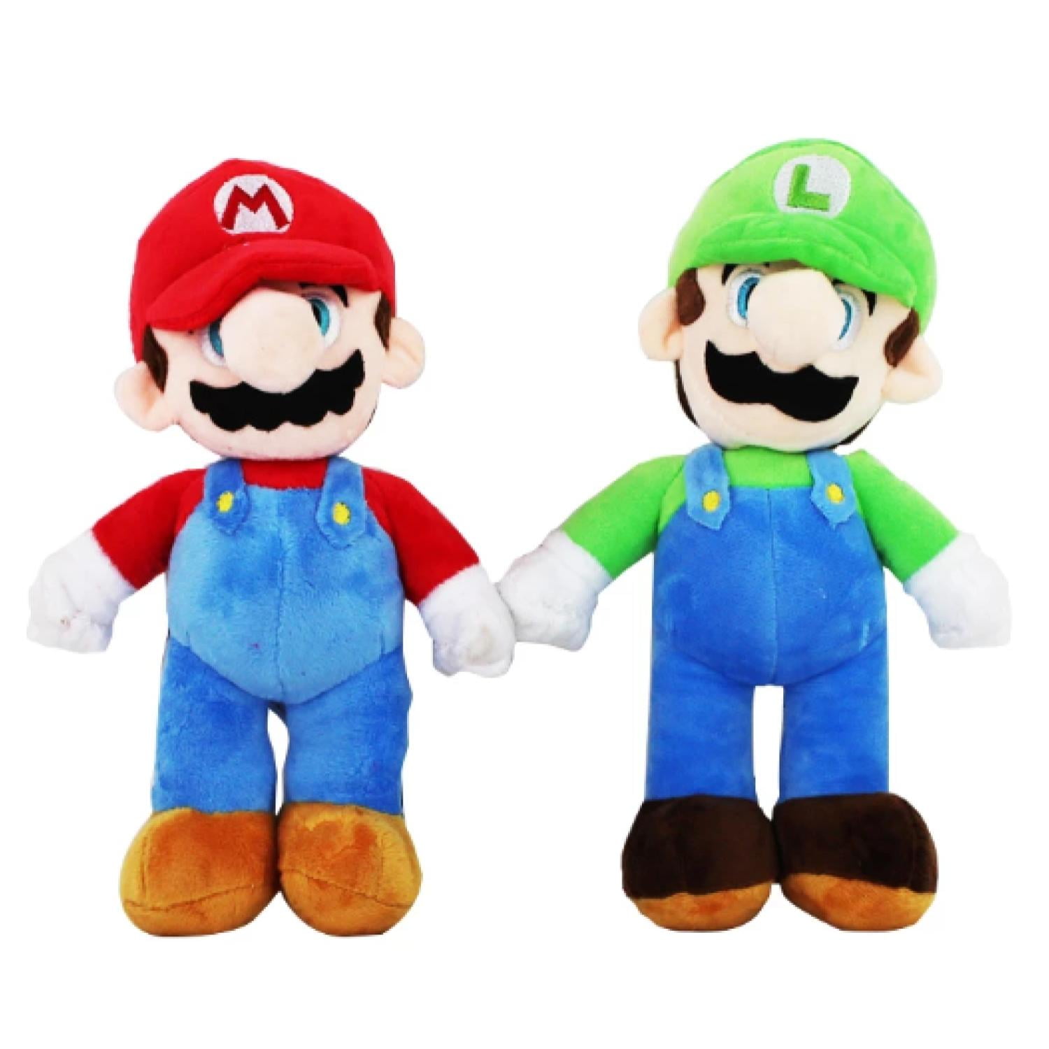 Total Upgrate - Juguete Pack 2 Peluches Mario Y Luiggi 28cm Infantil