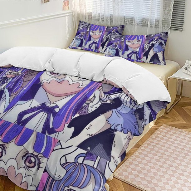 Ulti Bed Duvet Cover Funny Anime Cartoon Bedding Se Lightweight3 Piece Comforter Se, cases