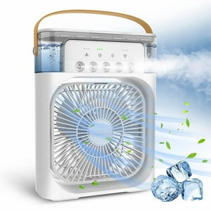 Oem - Ventilador De Mesa Recargable Con Luces Led