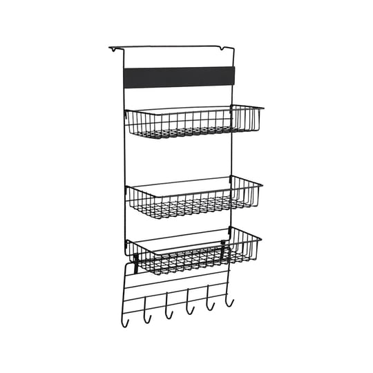 Uucntr - Organizador De Despensa Sobre La Puerta, Estante De Almacenamiento Para Lavandería, Gabinete, Cocina, Negro