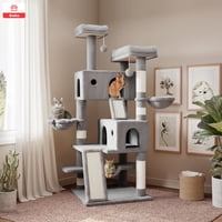 Koba - Rascadores Casa Para Gatos Torre Multifuncional 164Cm Enorme