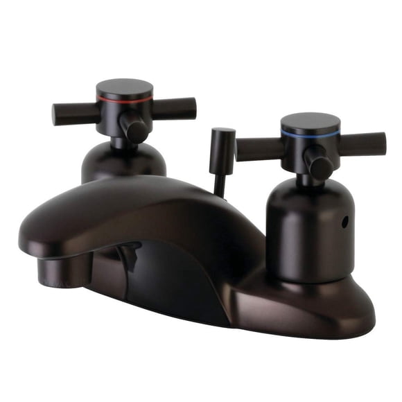 Faucet Kingston Brass FB8625DX Centerset, 4 pulgadas, bronce frotado con aceite