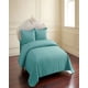 thumbnail image 4 of Quilt Cubrecama De Verano King Con Pompon Color Turquesa, 4 of 4