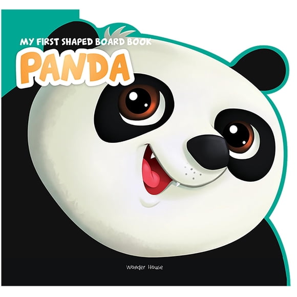 Libro de cartón con troquelado de animales panda Wonder House