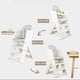 thumbnail image 2 of Kidscool Silla Alta Escalera Infantil Multiuso con Bandeja Plástico Crema Gris 89x53x61 cm, 2 of 14