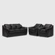 thumbnail image 1 of Juego De Living Galicia 3, 1 Y 1 Cuerpos Negro, 1 of 5