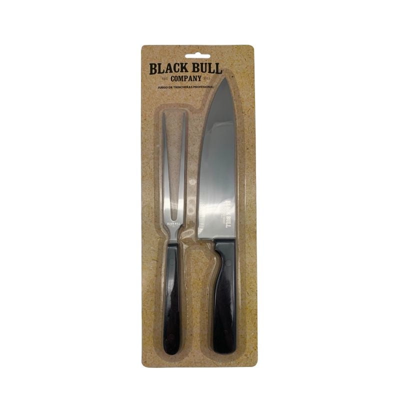 Set Cuchillo + Tenedor Black Bull
