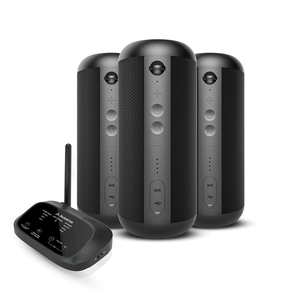 Avantree Harmony 2 Sistema De Bocinas Inalámbricas Multi-habitación Con Bluetooth