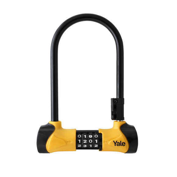 Candado Yale Bicicleta U-Lock 24cm Combinación Negro