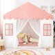 thumbnail image 1 of Carpa de juego grande para niños Avrsol con tapete, rosa, 1 of 7
