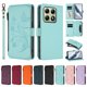 thumbnail image 3 of Funda Cartera Mariposa para [Xiaomi 14T] con Soporte y Cremallera Verde menta, 3 of 6