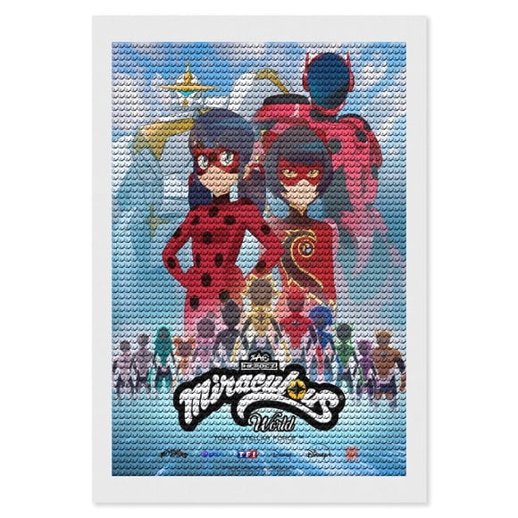 Miraculous: Las Aventuras de Ladybug Kits de Pintura de Diamantes para Adultos