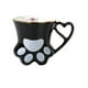 thumbnail image 1 of Mug, Taza Cerámica Huellita, Kawaii 300 Ml Color Negro, 1 of 3