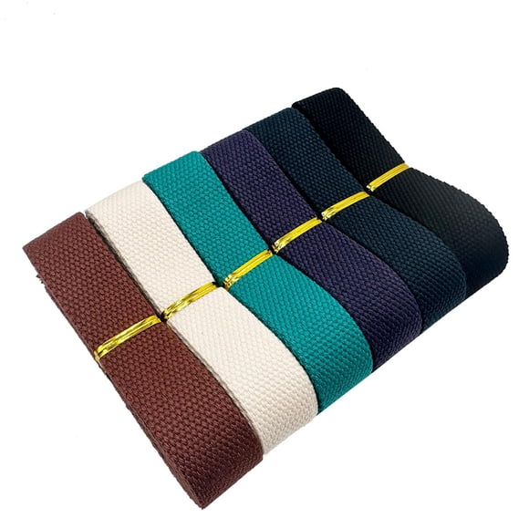 Cinchas Dortrue de algodón pesado de 1 pulgada, 12 yardas, 6 colores